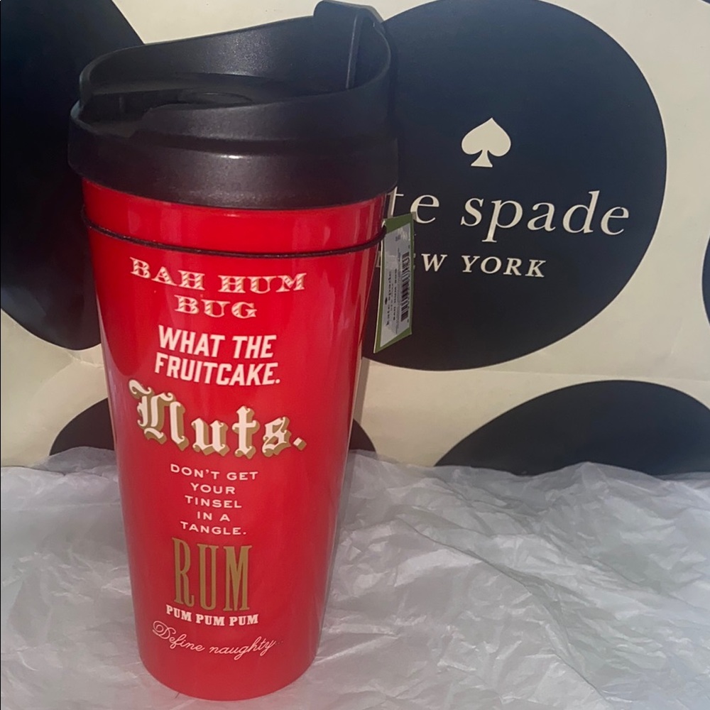 Kate Spade 16oz Red Thermal Mug